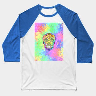 TRIPPY Sugar Skull Portrait Baseball T-Shirt